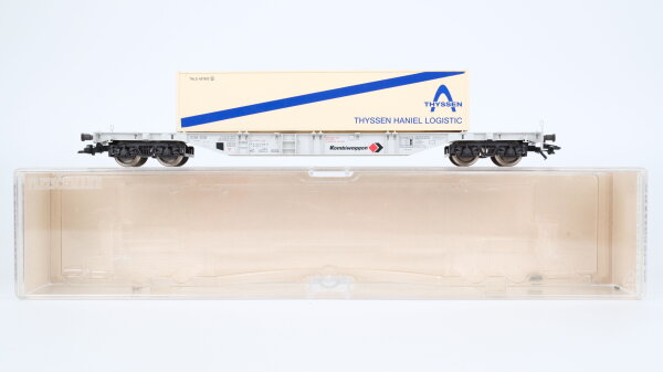 Fleischmann H0 5246K Containertragwagen Thyssen DB