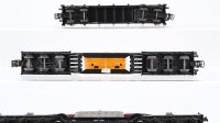 Märklin H0 Konvolut 2 Schwertransportwagen "Trafo AEG, Überseekiste" Rungenwagen mit Holzstämmen DB