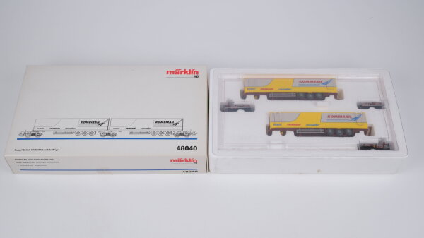 Märklin H0 48040 Doppel-Einheit KOMBIRAIL Sattelauflieger