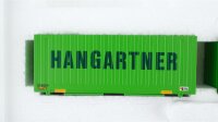 Märklin H0 47453-03 Taschenwagen beladen mit Lkw-Wechselaufbauten