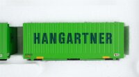 Märklin H0 47453-03 Taschenwagen beladen mit Lkw-Wechselaufbauten