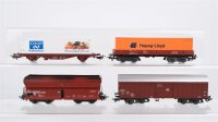Märklin H0 Konvolut Selbstentladewagen Kippdachwagen...
