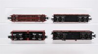 Märklin H0 Konvolut Selbstentladewagen Kippdachwagen Containertragwagen "COOP" Niederbordwagen mit Container "Hapag-Lloyd" DB u.a.