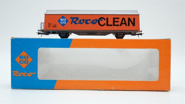 Roco H0 44340A Schienenreinigungswagen (Roco Clean, Orange) SBB/CFF
