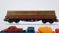 Märklin H0 Konvolut Niederbordwagen beladen DB
