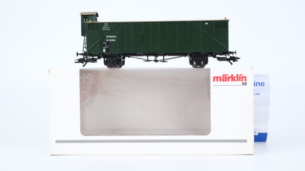 Märklin H0 46151 Gedeckter Güterwagen mit Bremserhaus  Gml der K.W.St.E.