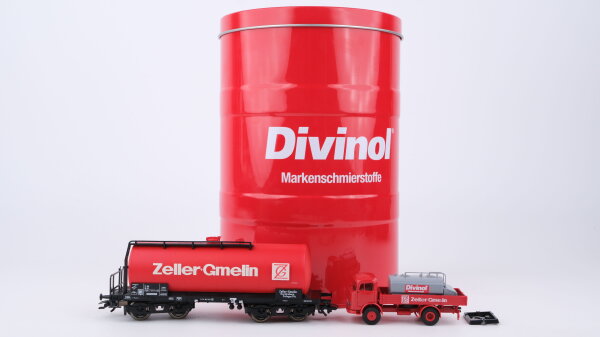 Märklin H0 48116 Museumswagen 2016 Kesselwagen + LKW "Zeller Gmelin Divinol" DB