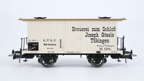 Brawa H0 2100 Bierwagen "Brauerei zum Schloß Joseph Gösele Tübingen" Württemberg K.W.St.E.