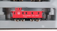 Märklin Z Konvolut US Tank Car "Penn Salt" Caboose Box Car Gondola B&O