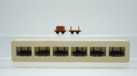 Roco H0e Konvolut Feldbahn-Drehschemelwagen...