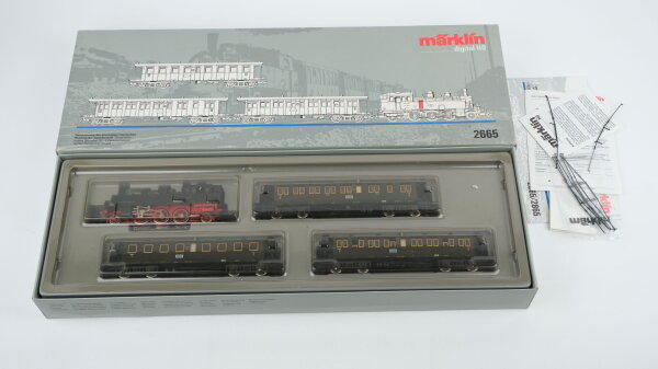 Märklin H0 2665 Personenzug der ehemaligen Deutschen Reichsbahn-Gesellschaft DRG Wechselstrom Digital (vermutlich verharzt)