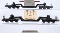 Märklin H0 Konvolut  Schwerlastwagen mit Trafo "AEG" Schwerlastwagen mit Überseekiste DB (unvollständig)