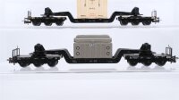 Märklin H0 Konvolut  Schwerlastwagen mit Trafo "AEG" Schwerlastwagen mit Überseekiste DB (unvollständig)