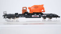 Märklin Z Konvolut Taschenwagen teilbeladen "JackyMaeder Readymix Deutsche Post" DB u.a.