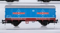 Roco H0 Konvolut Containertragewagen "Schöller Eis, my-world" gedeckter Güterwagen "Bad Reichenhaller" DB