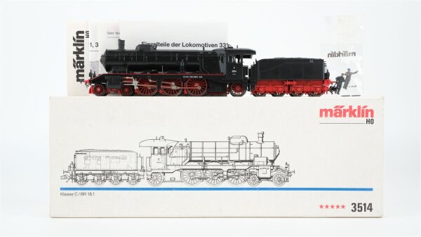 Märklin H0 3514 Schlepptenderlokomotive Klasse C BR 18.1 der K.W.St.E. Wechselstrom Analog