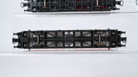 Röwa H0 Konvolut Containertragewagen mit Ladung, Kesselwagen "Esso" DB