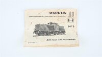 Märklin H0 3072 Diesellok BR V100 2215 DB Wechselstrom