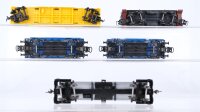 Unbekannt H0 Konvolut USA Kesselwagen, Containertragewagen, Silowagen "Dewars, White Horse Whisky" Caboose