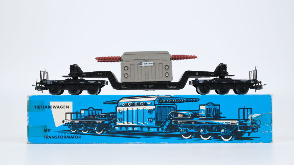 Märklin H0 4617 Tiefladewagen mit Transformator (Trafo-Union) SST 53  St 52 der DB
