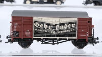 Märklin H0 Konvolut gedeckte Güterwagen "Kustkalender Nr.3, Nr.8", gedeckter Güterwagen "Märklin Göppingen, gebr. Bader" DB/u.a.