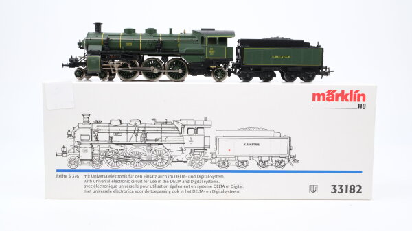 Märklin H0 33182 Dampflok BR Reihe S 3/6 3673 K.Bay.Sts.B. Wechselstrom