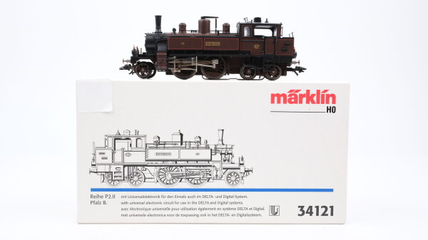 Märklin H0 34121 Dampflok "Reinheim" BR Reihe P 2.II Pfalz-Bahn Wechselstrom Delta Digital