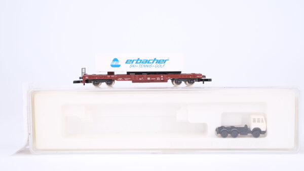 Märklin Z 8621 Huckepackwagen (Erbacher) Sdkms 707 der DB