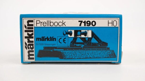 Märklin H0 7190 Prellbock (in OVP blau-weiß)