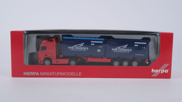 Herpa H0 154314 Volvo Globetrotter XL Container-Sattelzug NYK Logistik