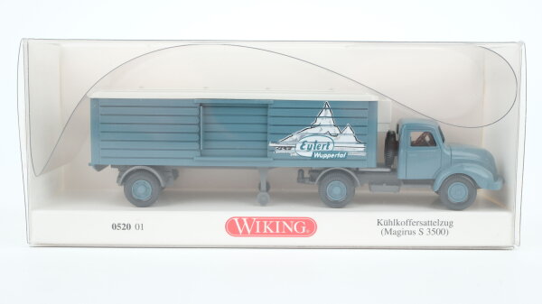 Wiking H0 052001 Kühlkoffersattelzug (Magirus S 3500) "Eylert"