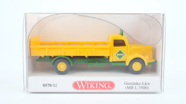 Wiking H0 057002 Getränke-LKW (Mercedes-Benz L 3500) "Bluna"