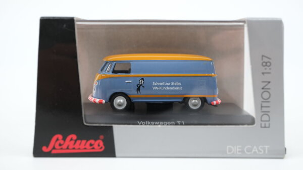 Schuco H0 452591900 Volkswagen T1 Bus "VW Kundendienst" hellblau-orange