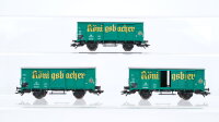 Märklin H0 Konvolut Flachdachwagen Königsbacher DB