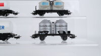 Märklin H0 Konvolut Kesselwagen "Esso, Feldschlösschen" Silowagen "Braunkohlenstaub, Quarz Werke" DB/SBB-CFF