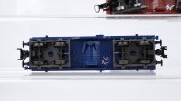 Märklin H0 Konvolut Teleskophaubenwagen "märklin magazin 1992" Flachwagen mit Lieferwagen "märklin magazin 1993" Teleskophaubenwagen DB (Abbruch)