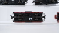 Märklin H0 Konvolut Flachdachwagen mit Bremserhaus Flachdachwagen "SOMSO" Kesselwagen "Brauerei Stadtkeller" Hochbordwagen mit Bremserhaus "Egidius Dorst" DR
