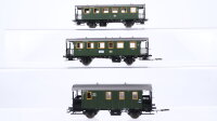 Märklin H0 Konvolut Personenwagen, Pack-/Postwagen (beleuchtet) DB/u.a (Abbruch)