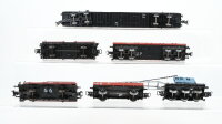 Märklin H0 Konvolut Kran. und Kranschutzwage Autotransportwagen Niederbordwagen "Baufahrzeugen, Anhänger Arno Meusel" DB/DR