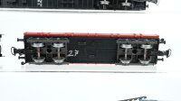 Märklin H0 Konvolut Kran. und Kranschutzwage Autotransportwagen Niederbordwagen "Baufahrzeugen, Anhänger Arno Meusel" DB/DR