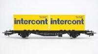 Märklin H0 4670 Behälter-Tragwagen (Containerwagen) Intercont DB
