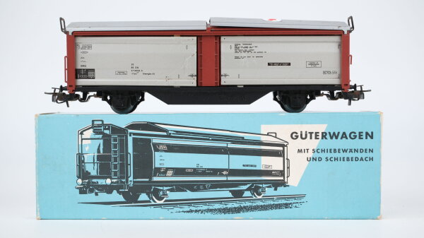 Märklin H0 4633 Güterwagen mit Schiebewänden und Schiebedach DB