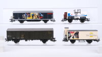Märklin H0 Konvolut Seitenwandschiebewagen "märklin" Kesselwagen "Heiploeg" Gedeckter Güterwagen "50 Jahre BW" Postwagen DB/u.a.