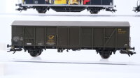 Märklin H0 Konvolut Seitenwandschiebewagen "märklin" Kesselwagen "Heiploeg" Gedeckter Güterwagen "50 Jahre BW" Postwagen DB/u.a.