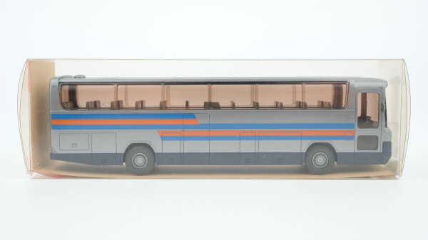 Wiking H0 24712 Mercedes Reisebus O 303 RHD blau-orange gestreift