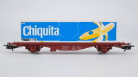Märklin H0 4672 Behälter-Tragwagen (Containerwagen Chiquita)  Lgjs der SJ