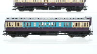 Fleischmann H0 Konvolut Abteilwagen 2./3.Kl. beige/blau/lila, Abteilwagen mit Bremserhaus 3.Kl. beige/lila DR