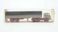 Wiking H0 488 Krupp 806 Sattelzug Prische/Plane grau/blau/rot