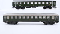 Märklin H0 Konvolut Personenwagen 2.Kl. grün, Personenwagen 1.Kl. blau, Personenwagen 2.Kl. blau/weiß/rot DB/u.a.
