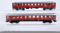 Märklin H0 Konvolut Personenwagen 2.Kl. grün, Personenwagen 1.Kl. blau, Personenwagen 2.Kl. blau/weiß/rot DB/u.a.